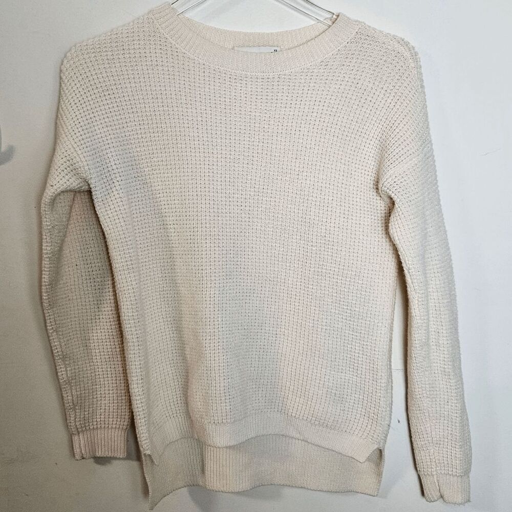 Aritzia Wilfred Free Merino Wool Knit Long Sleeve Crew Neck Sweater CAM7-3409 Wo